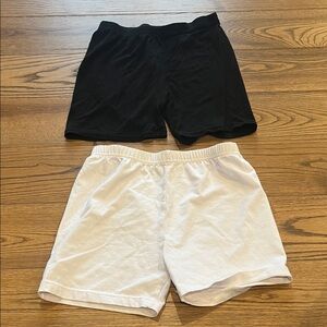 Kids Black and White Shorts Set